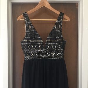 NWT Ark & Co Partially Lined Formal Maxi Dress, M!